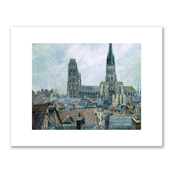 Camille Pissarro, The Roofs of Old Rouen, Gray Weather, 1896, Toledo Museum of Art. Fine Art Prints in various sizes by Museums.Co