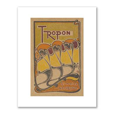 Henry van de Velde, Tropon ist Eiweiss Nahrung (Tropon Is Protein Nourishment), from the journal Pan, vol. IV, no. 1, Apr-May-Jun 1898, Yale University Art Gallery. Fine Art Prints in various sizes by Museums.Co