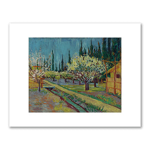 Vincent van Gogh, Orchard Bordered by Cypresses, 1888, Yale University Art Gallery. Fine Art Prints in various sizes by Museums.Co