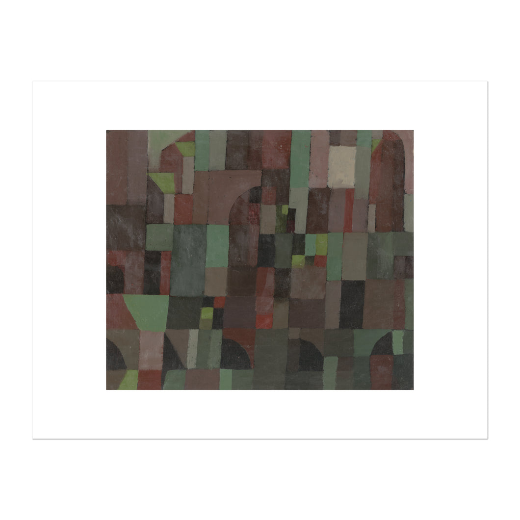 Red/Green Architecture (yellow/violet gradation) by Paul Klee