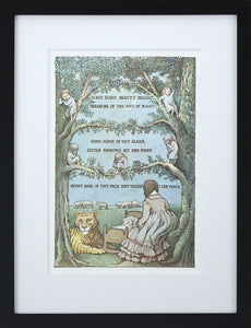 Sleep, Sleep, Beauty Bright by Maurice Sendak Vintage Print Framed in Black - Special Edition, by Museums.Co