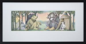The Morning After by Maurice Sendak Vintage Print Framed in Black - Special Edition, by Museums.Co