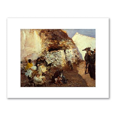 John Singer Sargent, Gypsy Encampment, Granada, Spain, c. 1912-1913, Addison Gallery of American Art. Fine Art Prints in various sizes by Museums.Co