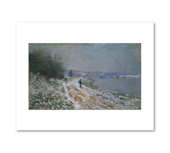 Chemin de halage a Argenteuil (Towpath at Argenteuil, Winter) by Claude Monet