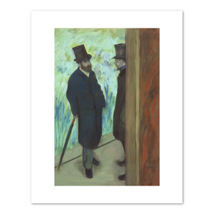 Edgar Degas, Friends at the Theatre, Ludovic Halevy (1834-1908) and Albert Cave (1832-1910), 1879, Fine Art Prints in various sizes by Museums.Co