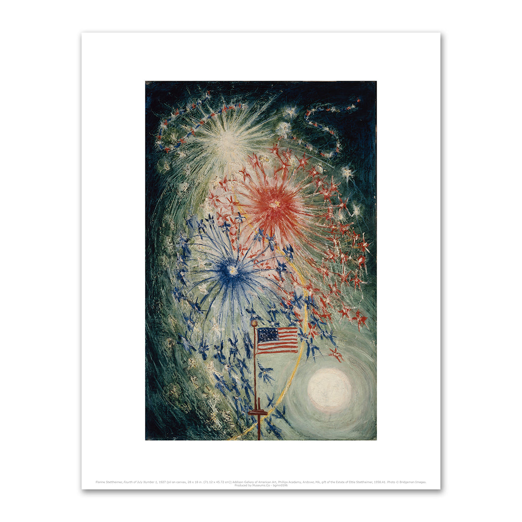 Florine Stettheimer, Fourth of July Number 1, 1927, Addison Gallery of American Art, Phillips Academy, Andover, MA. Fine Art Prints in various sizes by Museums.Co