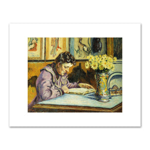 Armand Guillaumin, Woman Reading (Femme lisant), c. 1898, Santa Barbara Museum of Art, Gift of Bruce and Laurie Maclin, 2017.22.1. Photo © Christie's Images / Bridgeman Images. Fine Art Prints in various sizes by Museums.Co