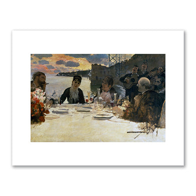 Giuseppe De Nittis, Lunch at Posillipo, c.1879, Private Collection. Photo © Christie's Images / Bridgeman Images. Fine Art Prints in various sizes by Museums.Co