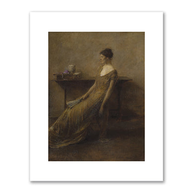 Thomas Wilmer Dewing, Lady in Gold, ca. 1912, Brooklyn Museum. Fine Art Prints in various sizes by Museums.Co