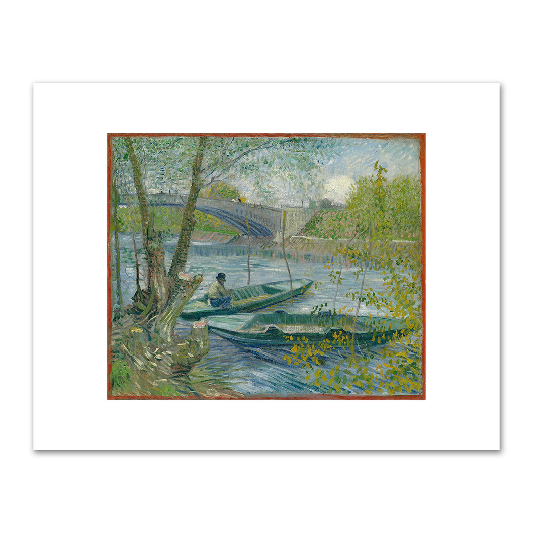 Vincent van Gogh, Fishing in Spring, the Pont de Clichy (Asnières), 1887, The Art Institute of Chicago. Fine Art Prints in various sizes by Museums.Co