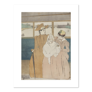 Mary Cassatt, In the Omnibus, 1890-1891, Fine Art Prints in various sizes by Museums.Co