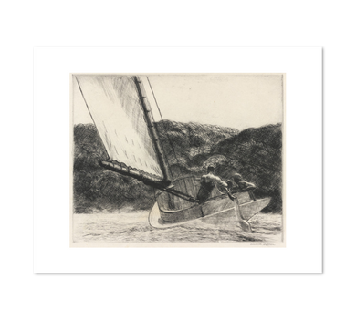Edward Hopper, The Cat Boat, 1922, Terra Foundation for American Art. Fine Art Prints in various sizes by Museums.Co