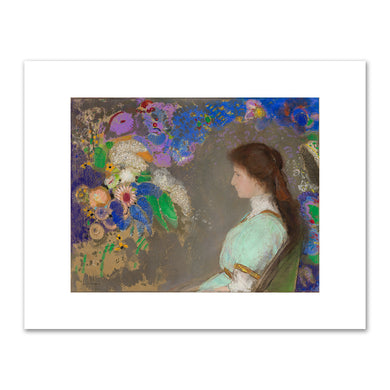 Odilon Redon, Violette Heymann, 1910, The Cleveland Museum of Art. Fine Art Prints in various sizes by Museums.Co