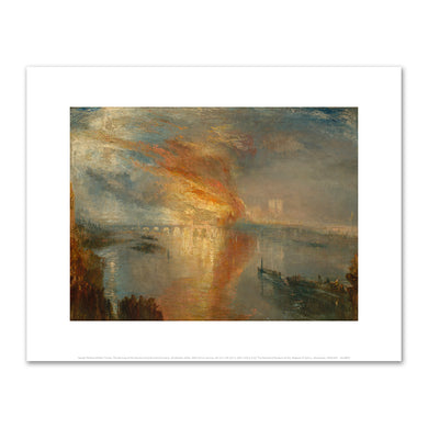 Joseph Mallord William Turner, The Burning of the Houses of Lords and Commons, 16 October 1834, 1835, The Cleveland Museum of Art. Fine Art Prints in various sizes by Museums.Co