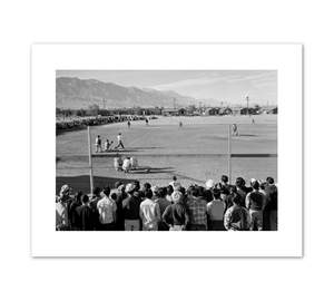 Ansel Adams, Manzanar Baseball, Fine Art Prints in various sizes by Museums.Co