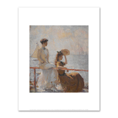 Frank Weston Benson, Summer Day, 1911, Crystal Bridges Museum of American Art. Fine Art Prints in various sizes by Museums.Co