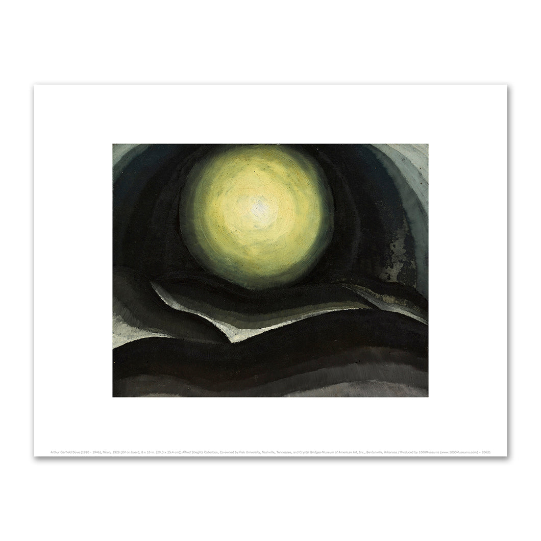 Arthur Dove, Moon, 1928, Crystal Bridges Museum of American Art. Fine Art Prints in various sizes by Museums.Co