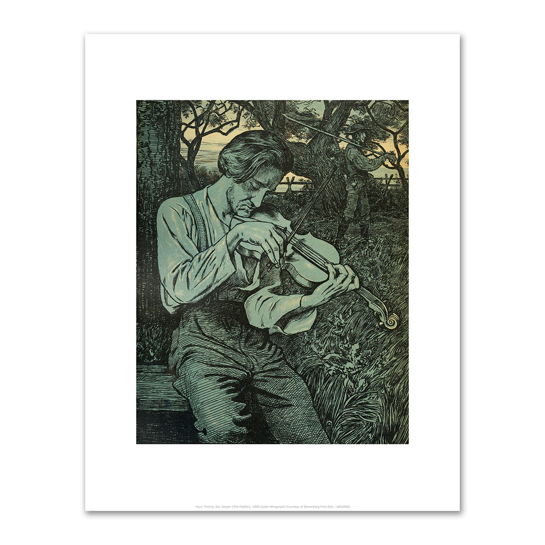 Hans Thoma, Der Geiger (The Fiddler), 1895, Courtesy of Denenberg Fine Arts. Fine Art Prints in various sizes by Museums.Co