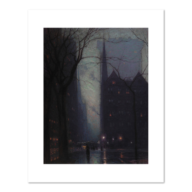 Birge Harrison, Fifth Avenue at Twilight, Fine Art Prints in various sizes by Museums.Co