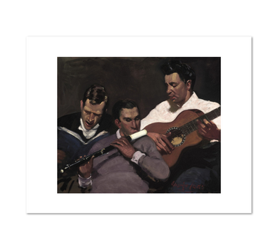 George Luks, Three Top Sergeants, Fine Art Prints in various sizes by Museums.Co