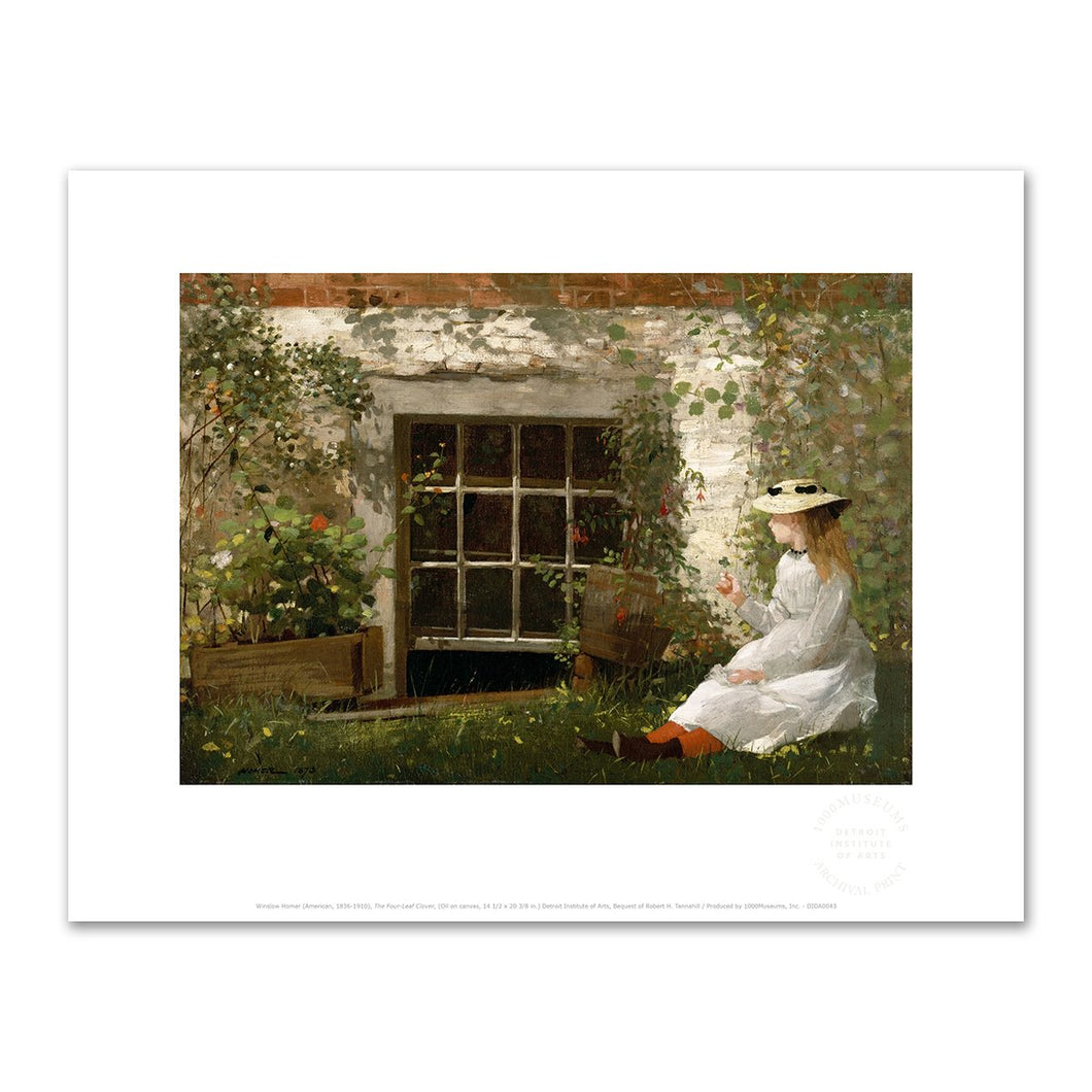 Winslow Homer, The Four-Leaf Clover, Fine Art Prints in various sizes by Museums.Co