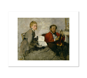Edgar Degas, Violinist and Young Woman, ca. 1871, Fine Art Prints in various sizes from Museums.Co