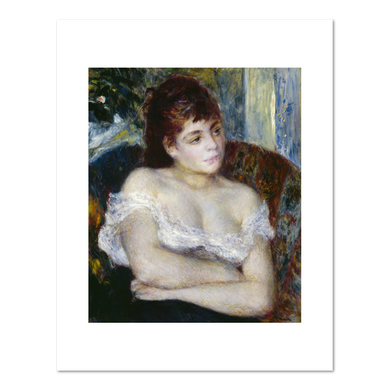 Pierre Auguste Renoir, Woman in an Armchair, 1874, Fine Art Prints in various sizes by Museums.Co