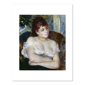 Pierre Auguste Renoir, Woman in an Armchair, 1874, Fine Art Prints in various sizes by Museums.Co