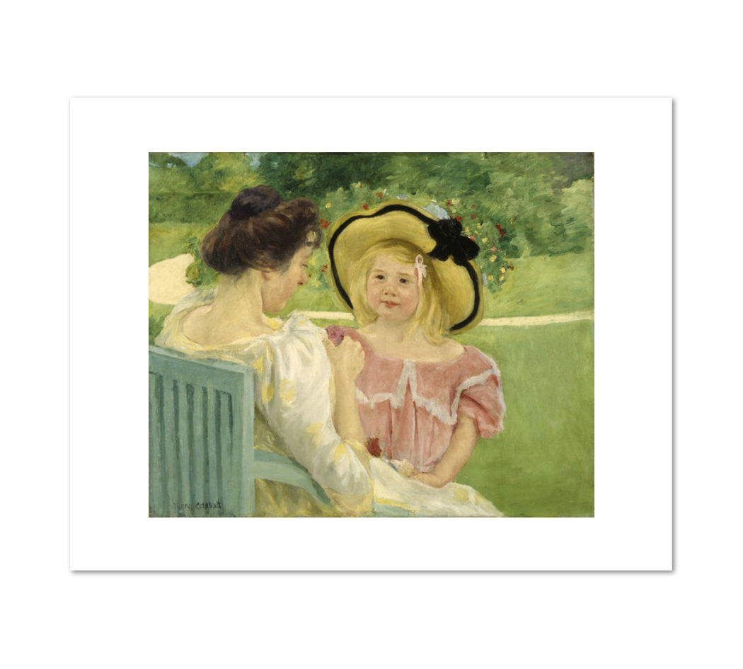 Mary Cassatt, In the Garden, Fine Art Prints in various sizes by Museums.Co
