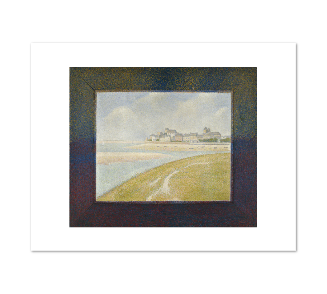 Georges Seurat, View of Le Crotoy from Upstream, 1889, Fine Art Prints in various sizes by Museums.Co