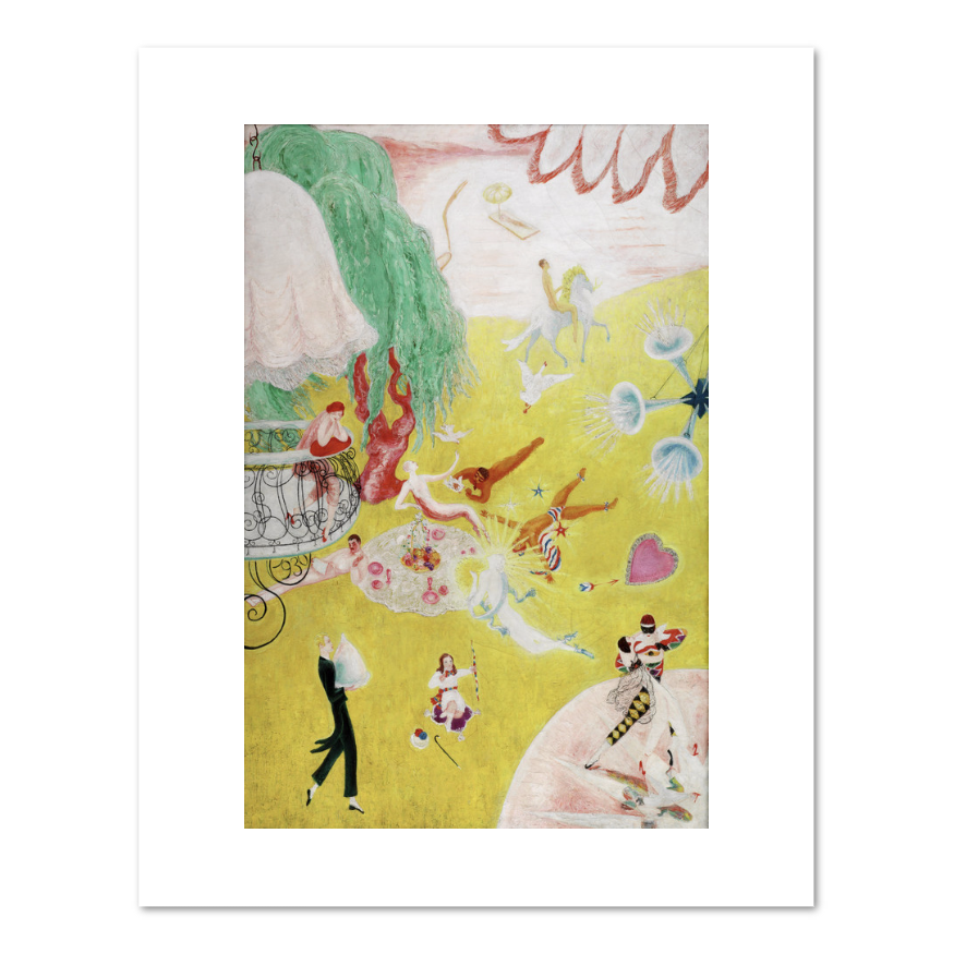 Florine Stettheimer, Love Flight of a Pink Candy Heart, Fine Art Prints in various sizes by Museums.Co