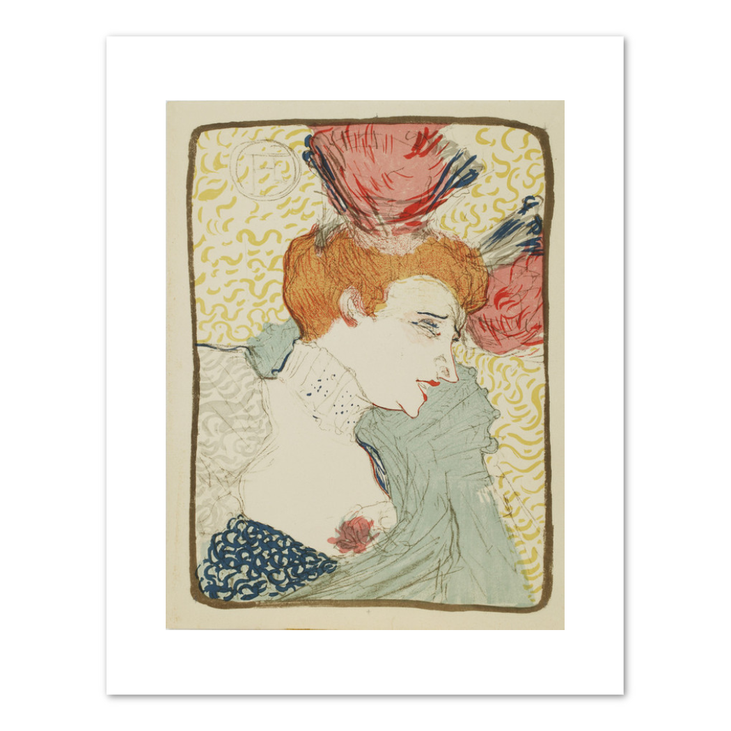Henri de Toulouse-Lautrec, Bust of Miss Marcelle Lender, c. 1895, Private Collection, Amsterdam. Fine Art Prints in various sizes by Museums.Co