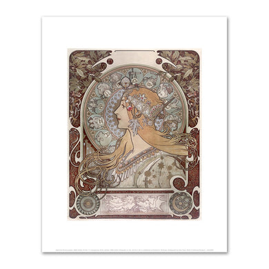 Alphonse Mucha, Zodiac, 1896, Fine Art Prints in various sizes by Museums.Co