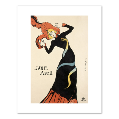Henri de Toulouse-Lautrec, Jane Avril, 1899, Fine Art Prints in various sizes by Museums.Co