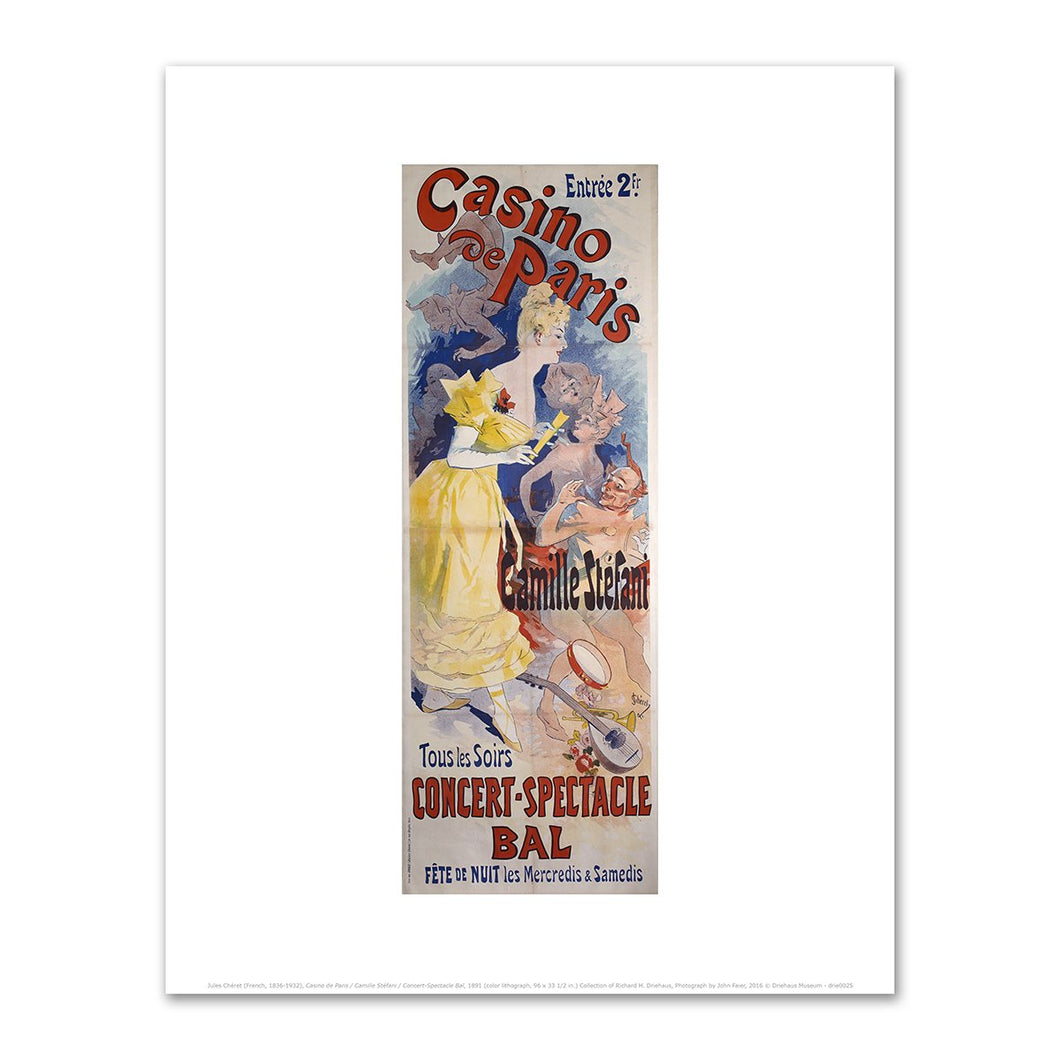 Jules Chéret, Casino de Paris / Camille Stéfani / Concert-Spectacle Bal, Fine Art Prints in various sizes by Museums.Co