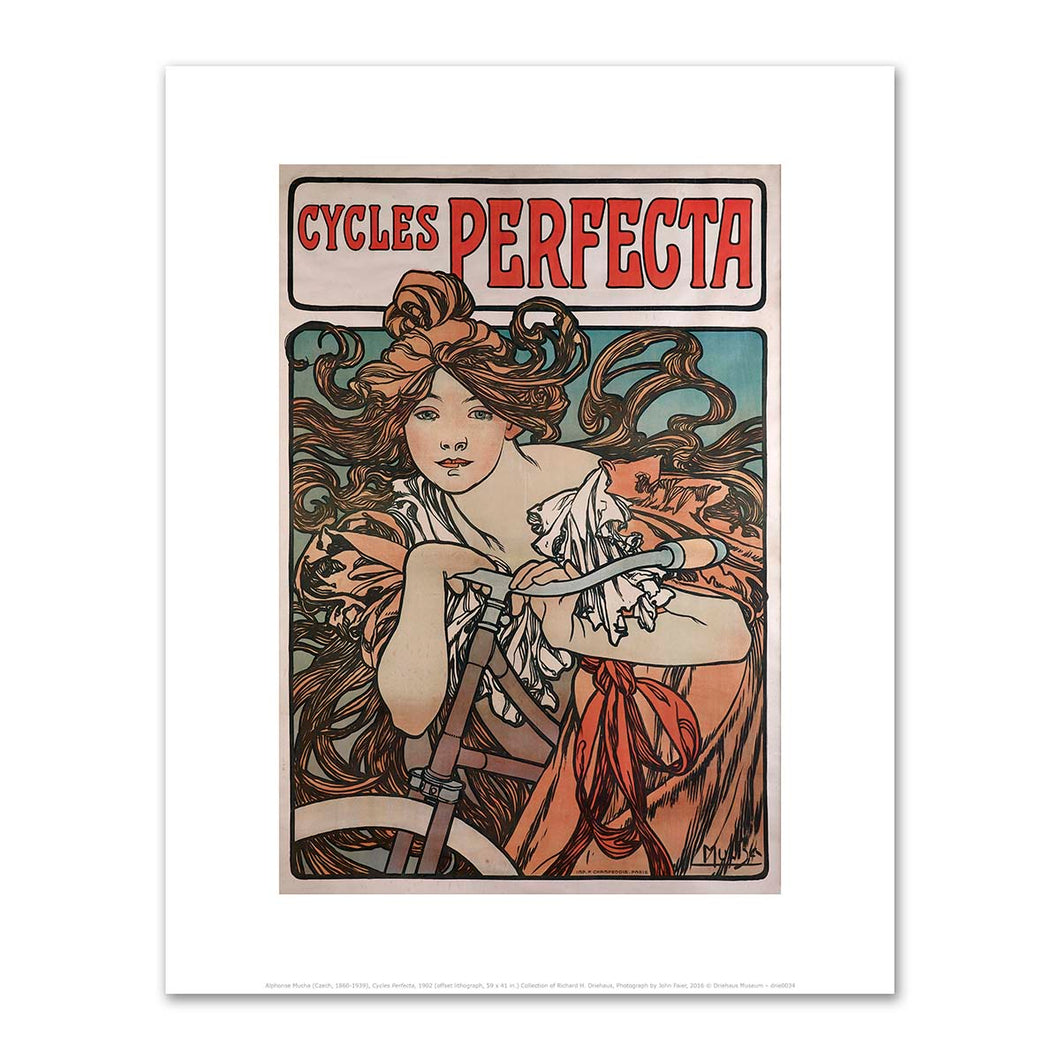 Alphonse Mucha, Cycles Perfecta, 1902, Fine Art Prints in various sizes by Museums.Co