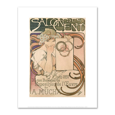 Alphonse Mucha, Salon des Cent, 1897, Fine Art Prints in various sizes by Museums.Co