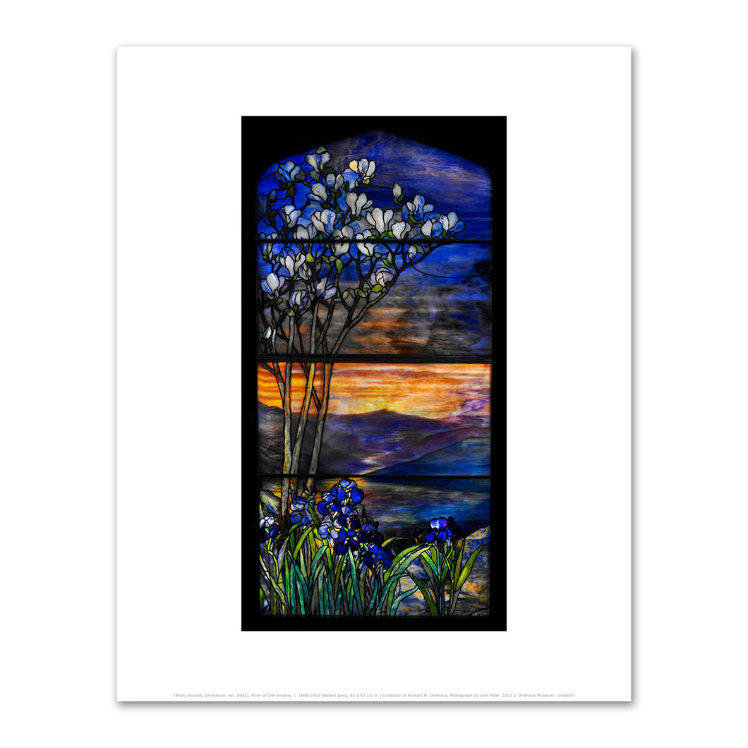 Tiffany Studios, River of Life window, c. 1900-1910, Fine Art Prints in various sizes by Museums.Co