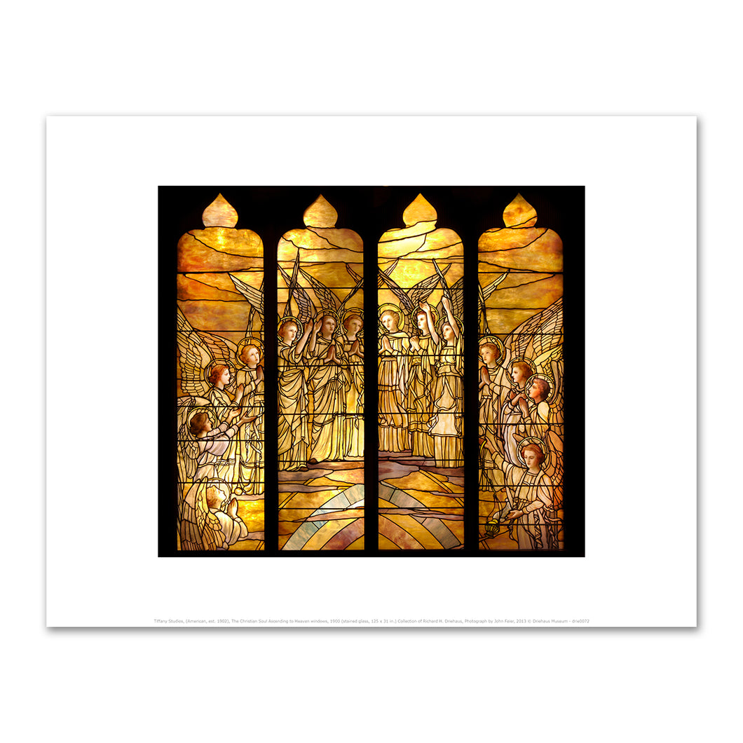 Tiffany Studios, (American, est. 1902), The Christian Soul Ascending to Heaven windows, 1900, Fine Art Prints in various sizes by Museums.Co