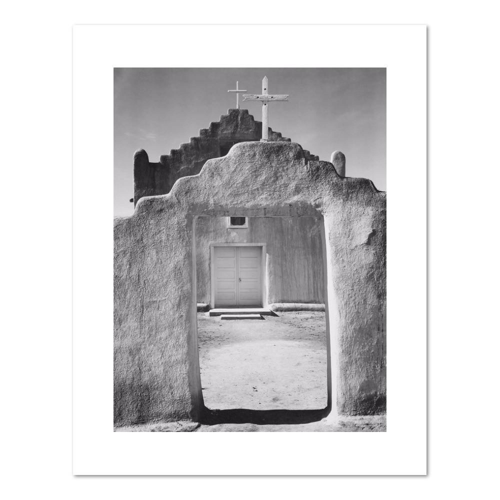 Ansel Adams, Church, Taos Pueblo National Historic Landmark, New Mexico, 1942, Department of the Interior. National Park Service. Fine Art Prints in various sizes by Museums.Co