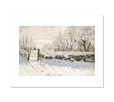 Claude Monet, The Magpie, 1868-69, Musee d'Orsay, France. Fine Art Prints in various sizes by Museums.Co