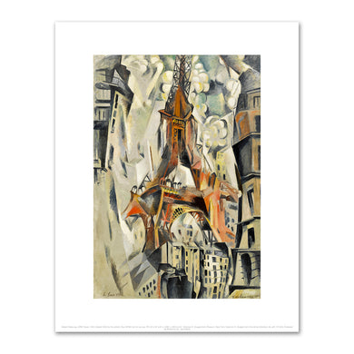 Robert Delaunay, Eiffel Tower (Tour Eiffel), 1911 (dated 1910 by the artist), Solomon R. Guggenheim Museum, New York. Fine Art Prints in various sizes by Museums.Co