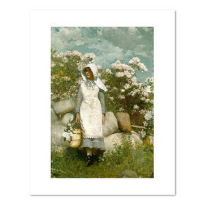 Winslow Homer, Girl and Laurel, Fine Art Prints in various sizes by Museums.Co