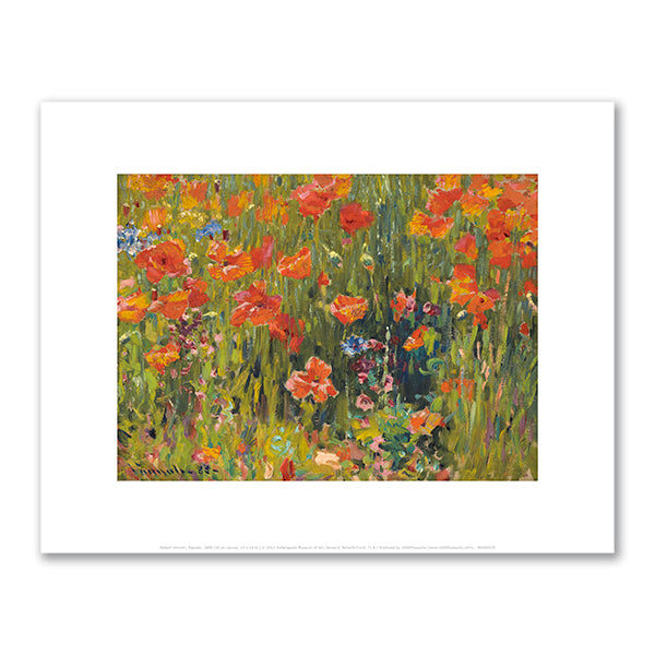 Robert Vonnoh, Poppies, 1888, Indianapolis Museum of Art. Fine Art Prints in various sizes by Museums.Co