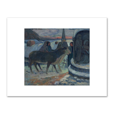 Paul Gauguin, Christmas Night (The Blessing of the Oxen), 1902-1903, Indianapolis Museum of Art. Fine Art Prints in various sizes by Museums.Co