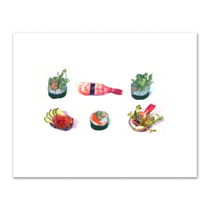 Kirsten Söderlind, Six Pieces of Sushi, 2005, Private Collection. © Kirsten Söderlind. Fine Art prints in various sizes by Museums.Co