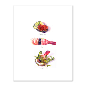 Three Sushi by Kirsten Söderlind