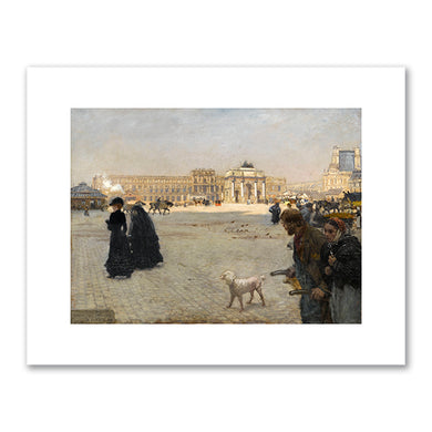 Giuseppe de Nittis, La Place du Carrousel : ruines des Tuileries en 1882, 1882, Musee du Louvre. Fine Art Prints in various sizes by Museums.Co