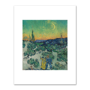 Vincent van Gogh, A Walk at Twilight, 1889-1890, Museu de Arte de Sao Paulo Assis Chateaubriand. Fine Art Prints in various sizes by Museums.Co