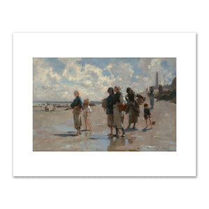 John Singer Sargent, Fishing for Oysters at Cancale, 1878, Museum of Fine Arts, Boston. Fine Art Prints in various sizes by Museums.Co